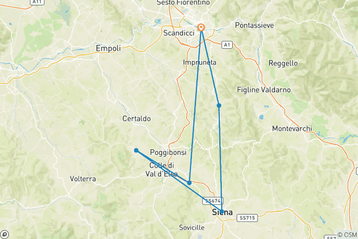 Map of Florence City Break - 5 Days