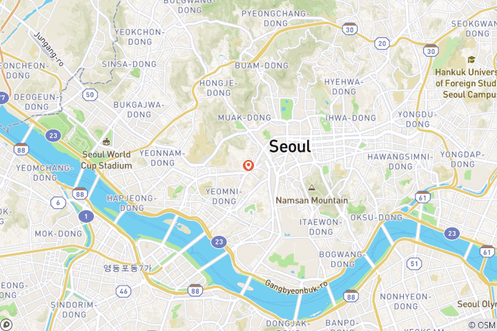 Map of 4-Day South Korea Tour: Seoul & DMZ