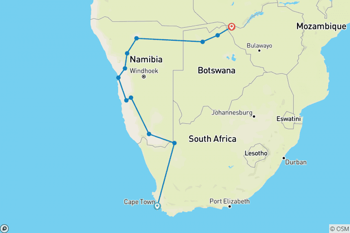 Map of Southern Africa Explorer