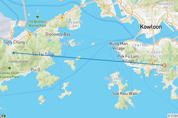 Map of Hello Hong Kong: From Neon to Nature