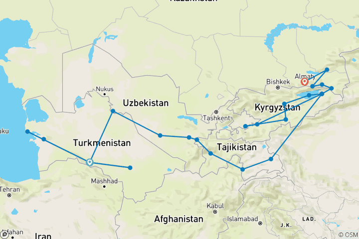 Map of Great Silk Road Part 2+3