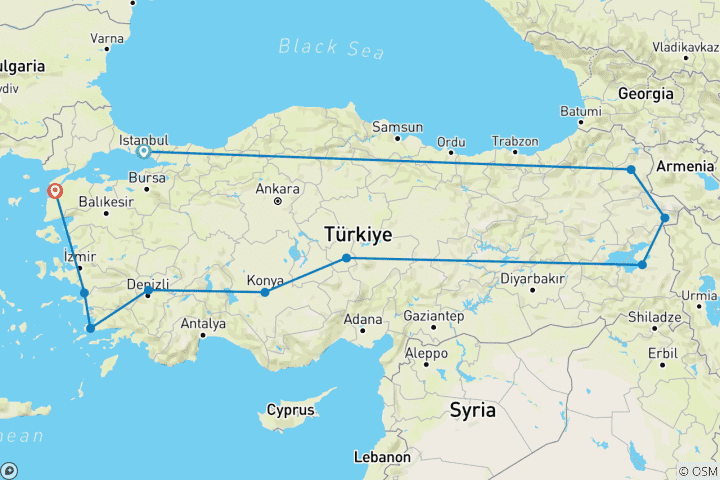 Map of Türkiye: A Grand Cultural Journey Through History and Nature