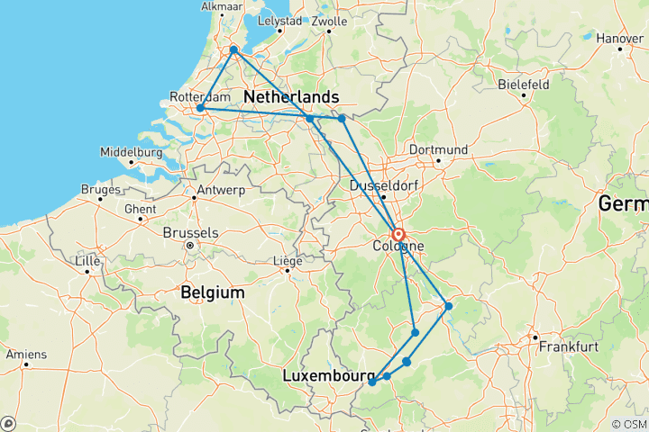 Karte von Rhein Erlebnis Nord und Mosel 2026