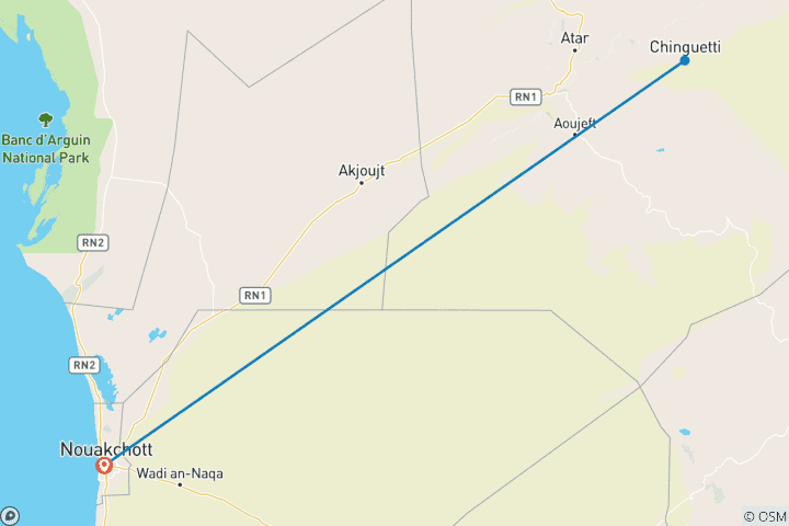 Map of Discover Mauritania in 5 Days