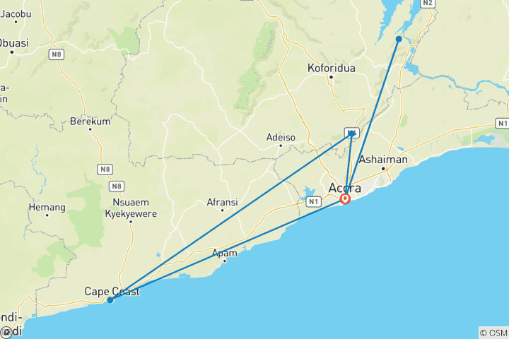 Map of December In Ghana 2025