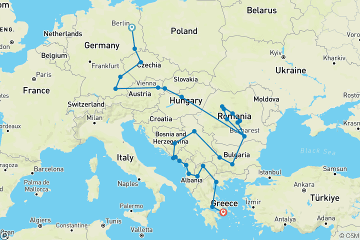 Map of All Around Europe - 2026