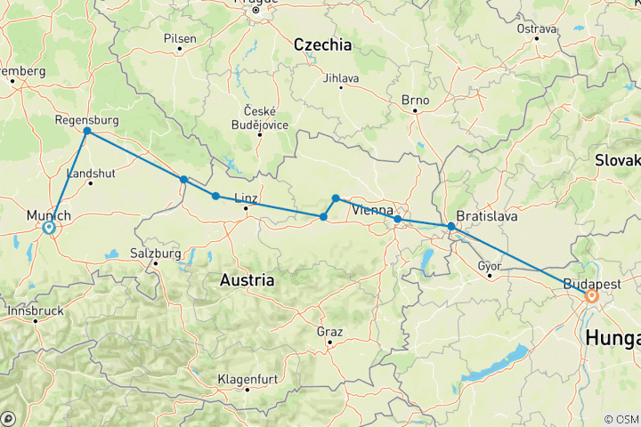 Carte du circuit Série "Saveurs de la découverte" : Une croisière viticole