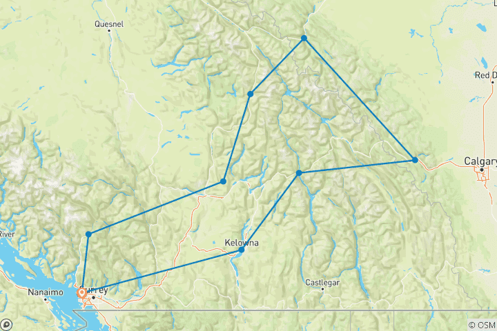 Map of Western Canada's Peaks & Pacific: An Unforgettable Road Trip