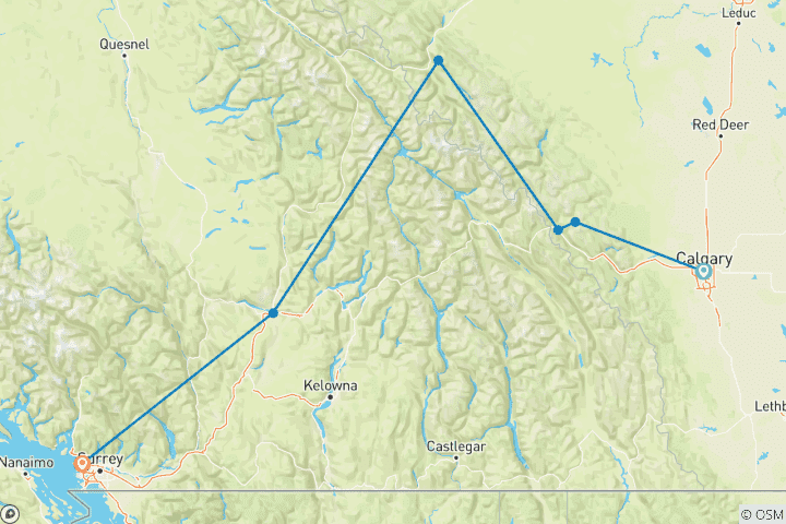 Map of Majestic Rockies