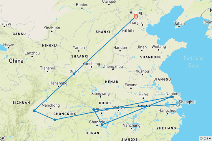 Map of Majestic Yangtze
