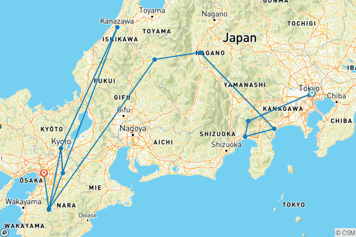 Map of Discover Japan