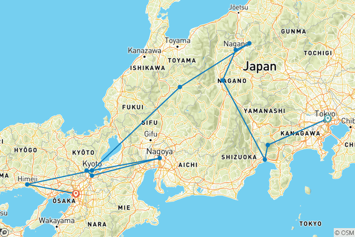 Map of Off-Beat Japan