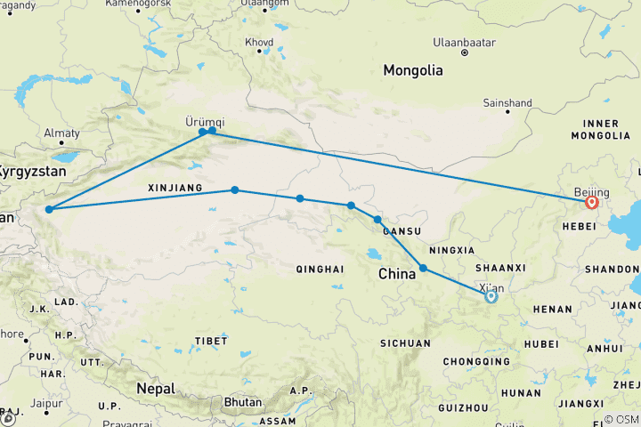 Map of Silk Road Explorer