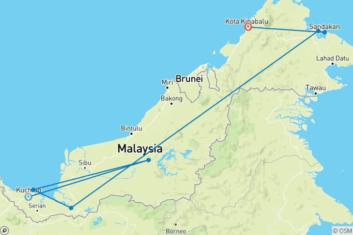 Map of Best of Borneo