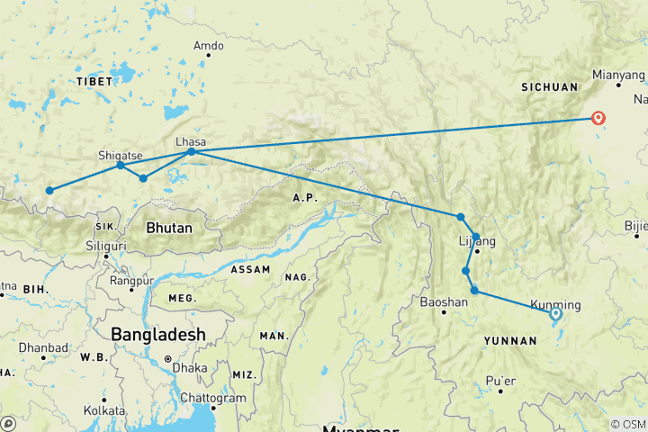 Map of Tibetan Wonders 2025
