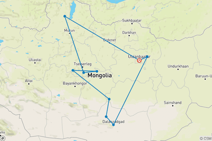 Mapa de Mongolia y el Festival de Naadam