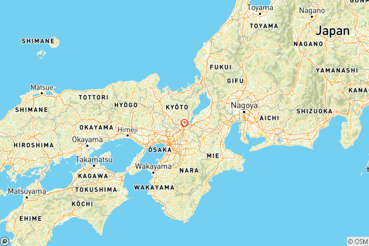 Carte du circuit 3 jours à Miyama, Amanohashidate et Ine : La campagne idyllique et les charmes côtiers du Japon