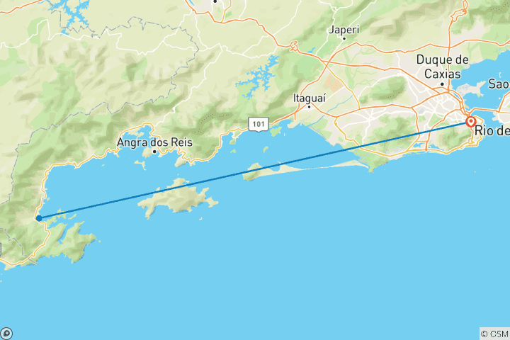 Map of 7 Day from Beaches to History: Discover Rio & Paraty