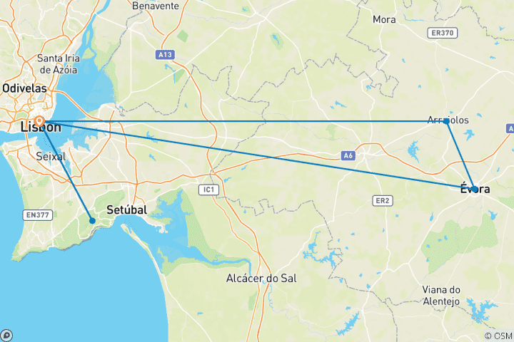Map of 6 Days in Lisbon: History, Helicopters & Hidden Gems