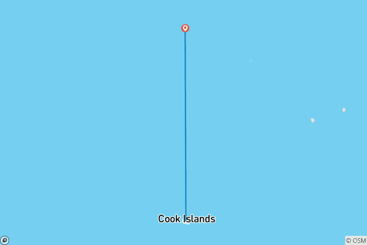 Map of Cook Islands Escape: Tropical Paradise Getaway Itinerary 7-Day