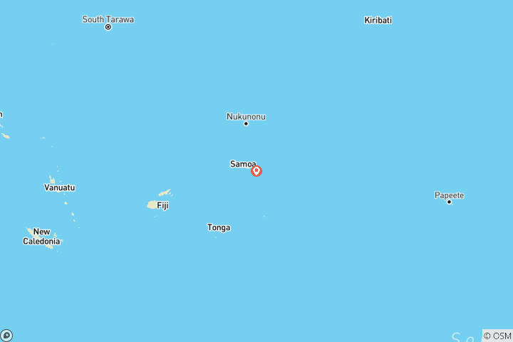 Map of American Samoa Cultural & Nature Escape 7-Day
