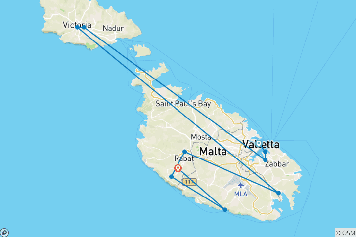Map of Discover Malta & Gozo