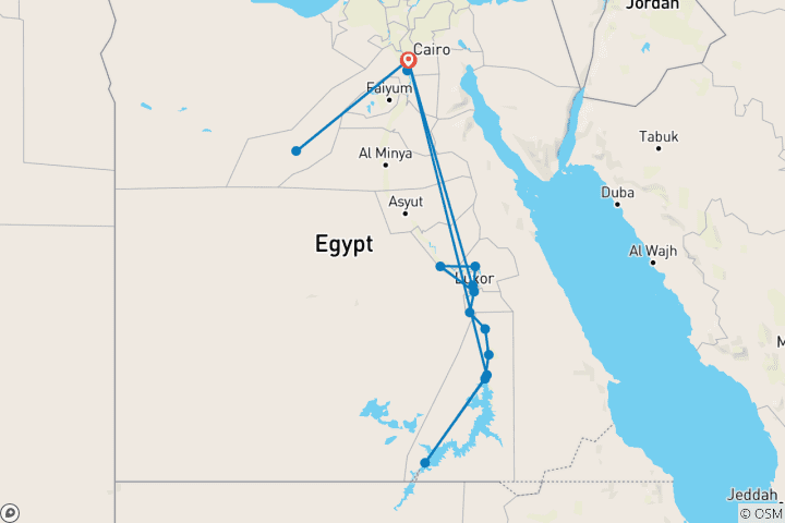 Kaart van Het ontwaken van de Heilige Nijl