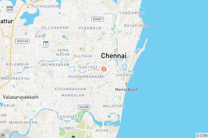 Karte von Vögel & mehr: Tages von Chennai zum Vogelschutzgebiet Pulicat