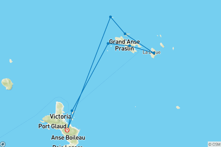 Map of Tropical Charms of the Seychelles 2027-2028
