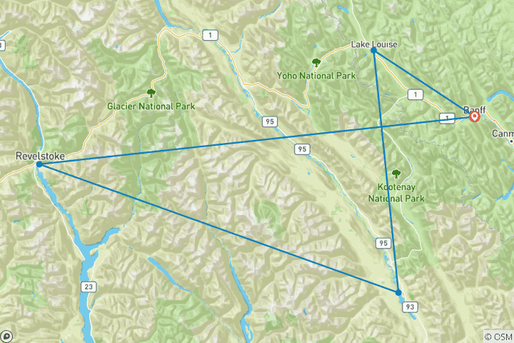 Map of Mountain Collector | Canadian Ski Resort Road Trip