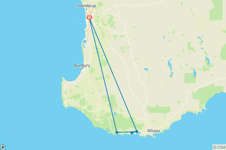 Carte du circuit Randonnée sur la piste Bibbulmun : De Walpole à Denmark