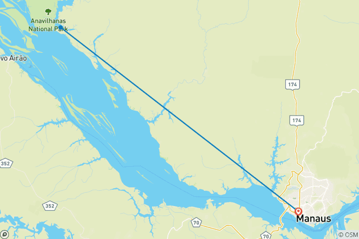 Carte du circuit MS Tucano : découvrir le cœur et l'âme de l'Amazonie de près