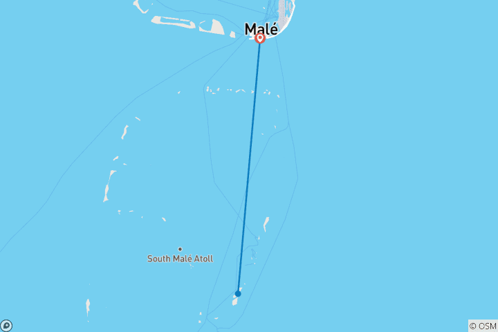 Carte du circuit Croisière de conservation des tortues de mer aux Maldives - 8 jours