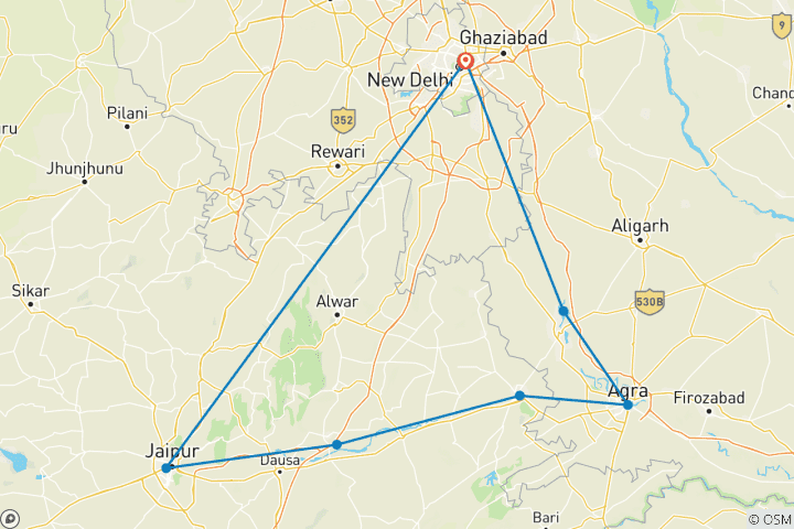 Carte du circuit Tour cycliste de la Traînée d'or