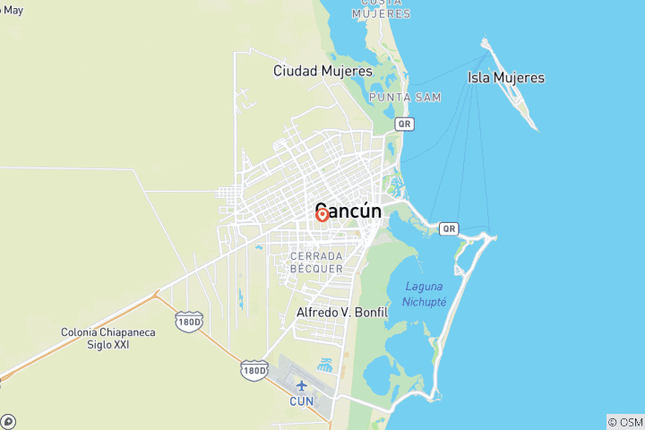 Carte du circuit Tourisme dentaire à Cancún | Traitements esthétiques et escapade tropicale 7 jours