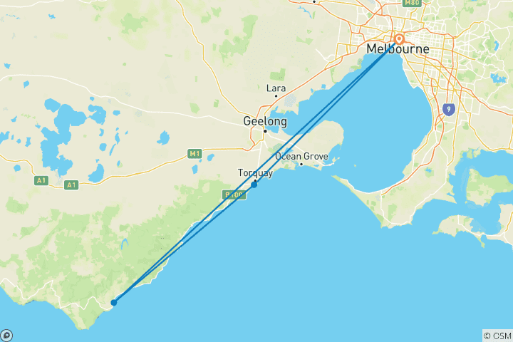 Map of Hike the Great Ocean Walk (5 destinations)