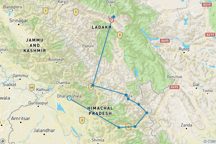 Map of Himalayan Heights