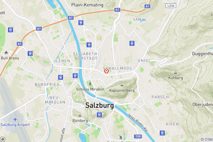 Carte du circuit 5 jours à Salzbourg : L'histoire, les montagnes et la ville