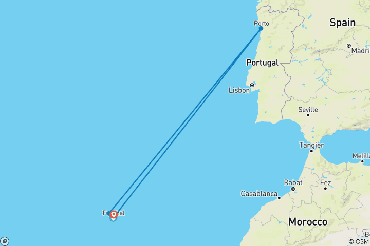 Carte du circuit Premium Walking & Hiking in Madeira