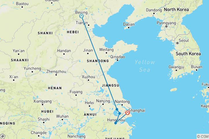 Carte du circuit 【China】 Circuit de découverte incroyable de 10 jours