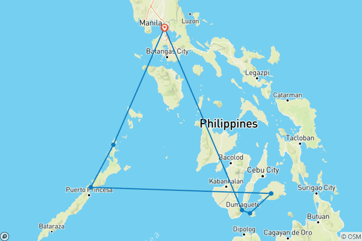 Karte von Philippinen: Höhepunkte