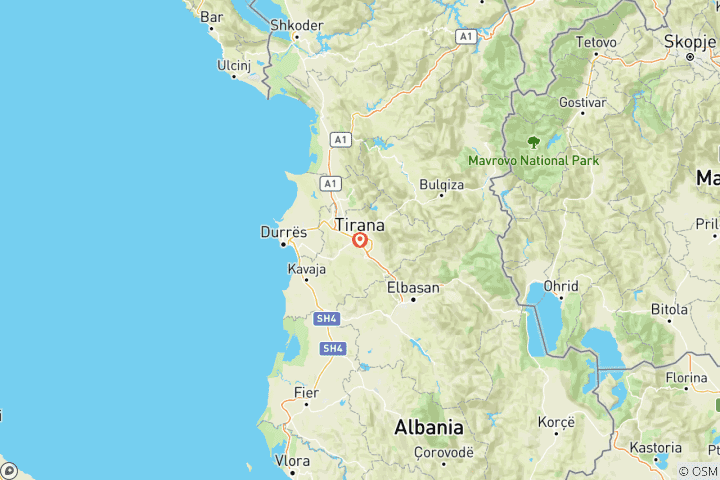 Carte du circuit Cours de cuisine traditionnelle à Tirana