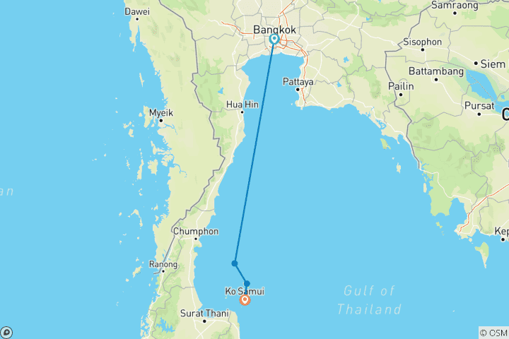 Mapa de Viajes al Paraíso Insular 9 Días 8 Noches