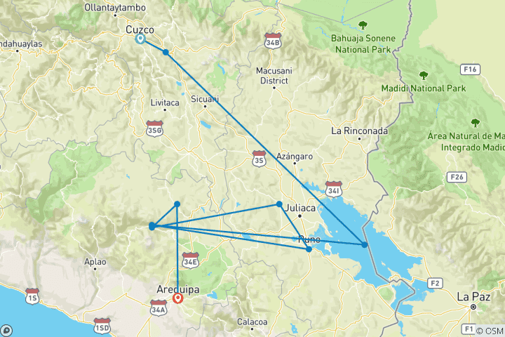 Map of The Magic of Peru