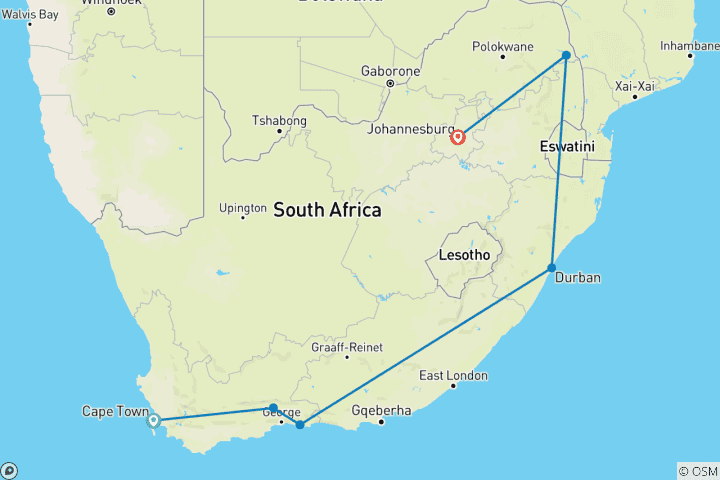 Map of South Africa Discovery 2026