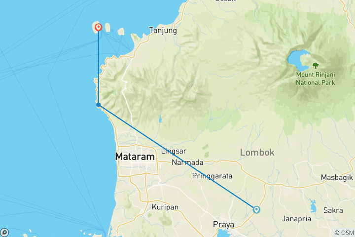 Mapa de Aventura en Lombok y Gili: Cultura, Cumbres y Paraíso