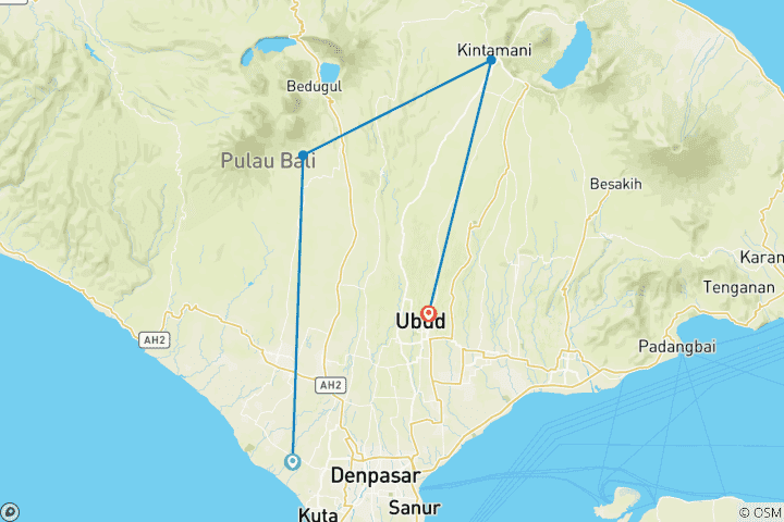 Map of Bali’s Wild Heart: Soul, Surf & Spirit