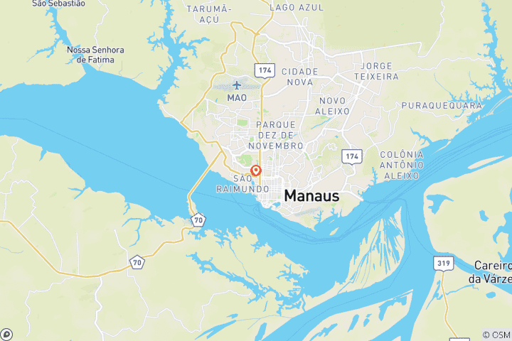 Map of Manaus: Amazon Jungle Adventure – 5 Days