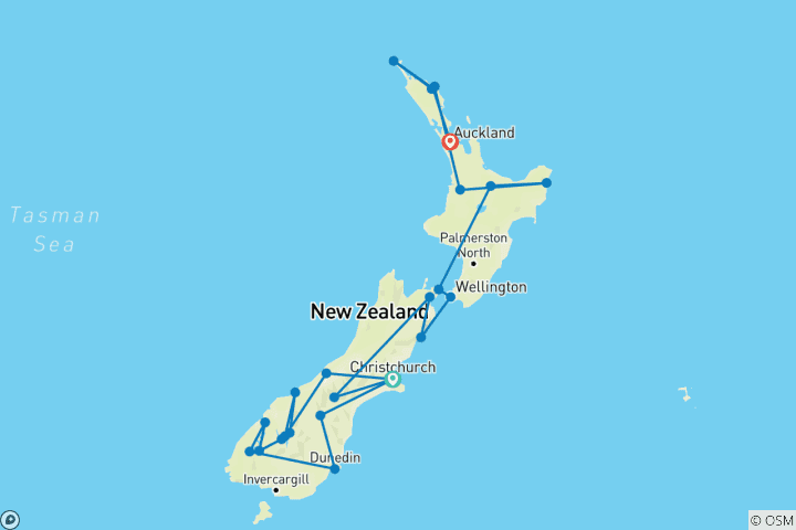 Map of New Zealand Magic (2027/2028)