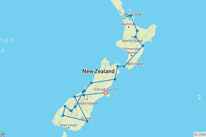 Map of New Zealand Explorer